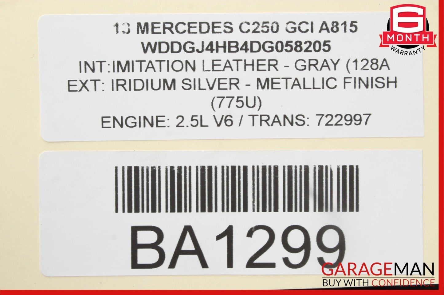 08-14 Mercedes-Benz C250 W204 Right Front Door Control Module 2129004214 OEM