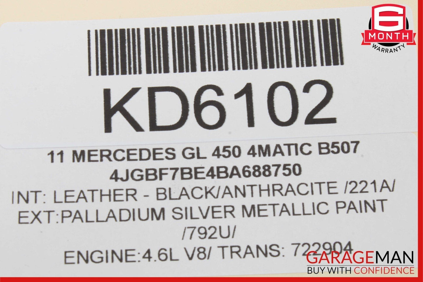 06-13 Mercedes X164 GL450 Front Right Passenger Door Lock Latch Actuator OEM