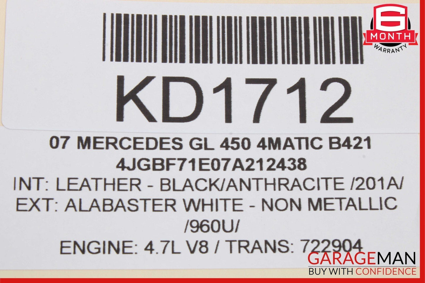 06-12 Mercedes X164 GL450 ML350 Rear Right & Left Side Brake Calipers Set OEM