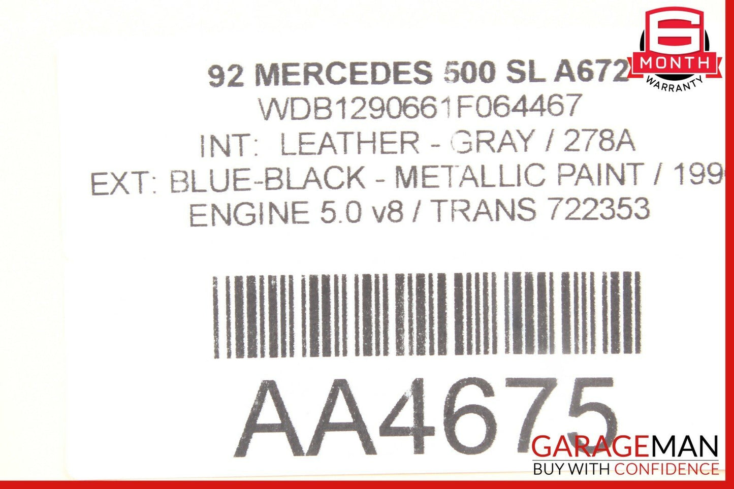 90-02 Mercedes R129 SL600 SL500 Communication Phone Control Module 187182162 OEM