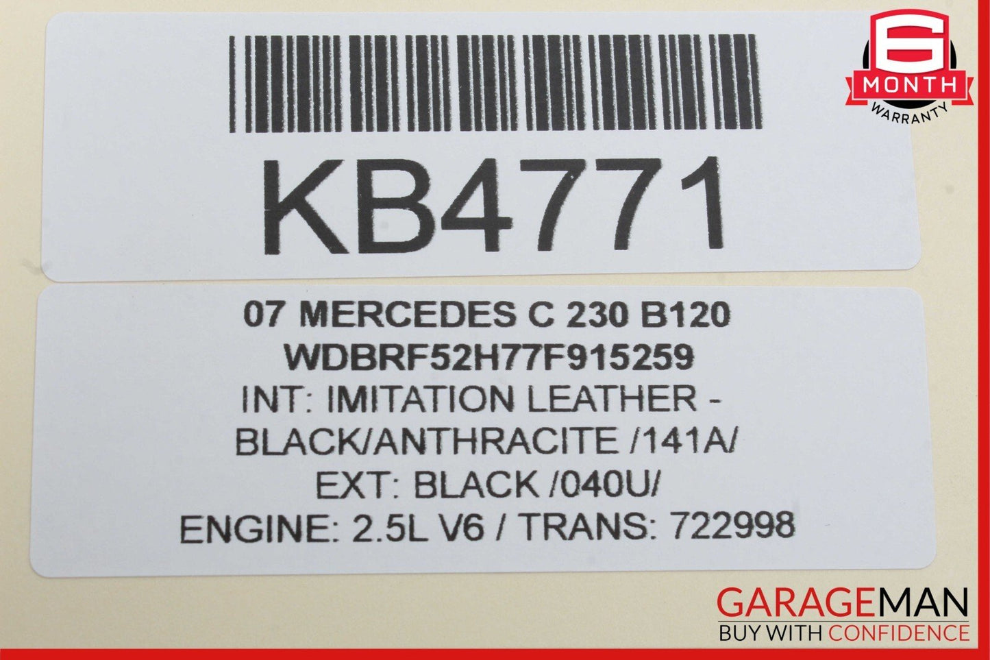 01-07 Mercedes W203 C230 C320 C55 Front Right Side Door Lock Latch Actuator OEM