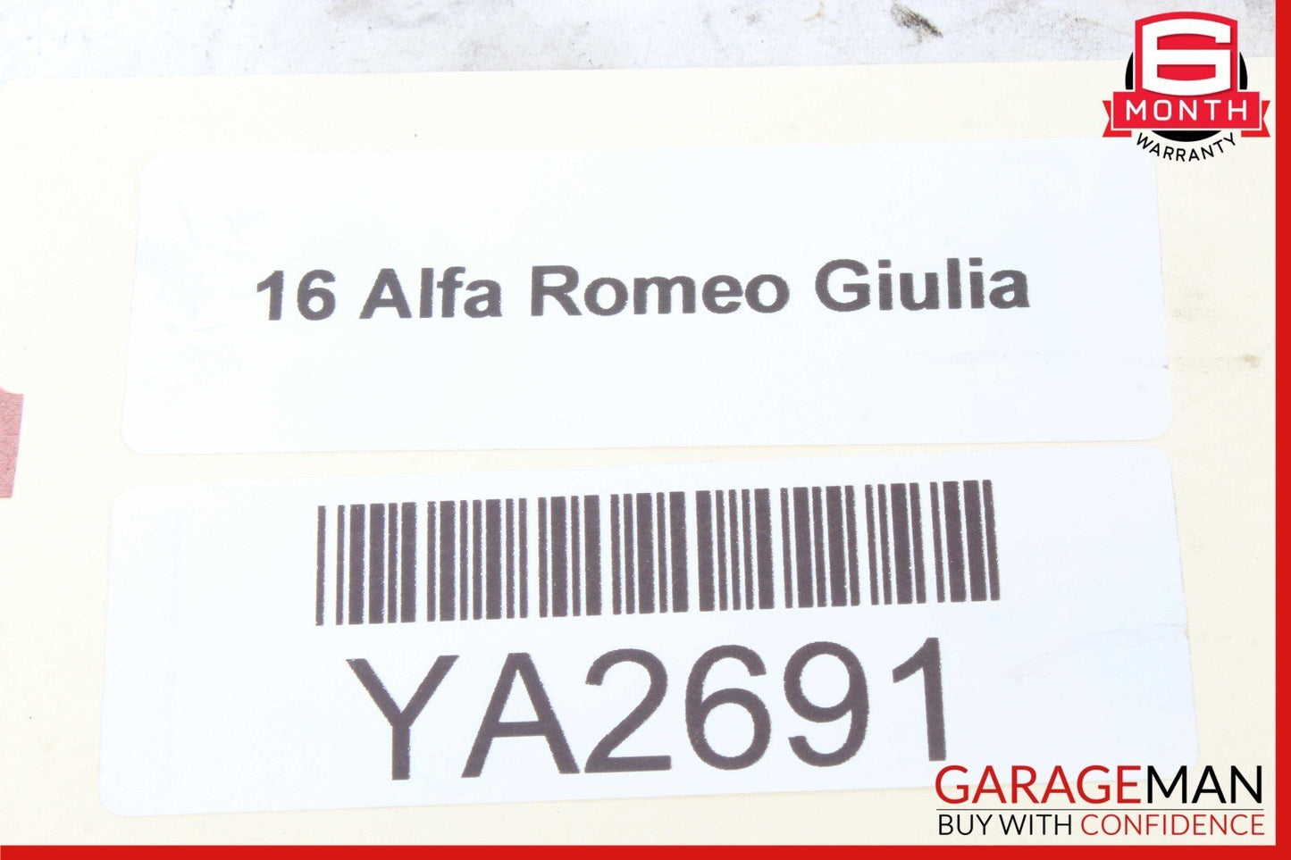 17-22 Alfa Romeo Giulia Rear Right Side Door Window Regulator w/o Motor OEM