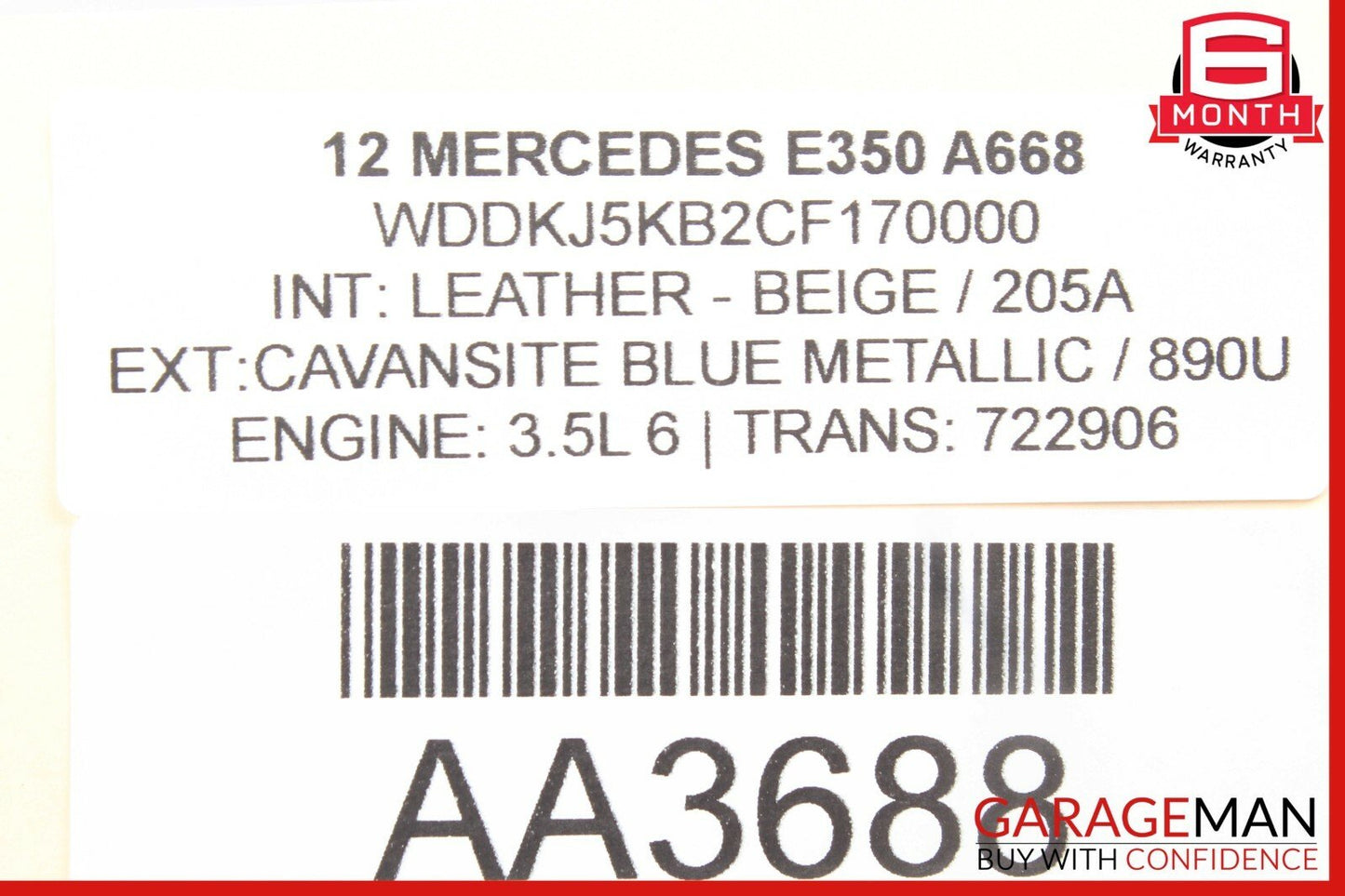 08-18 Mercedes C250 SLK350 E350 Front Right Passenger Side Door Control Module