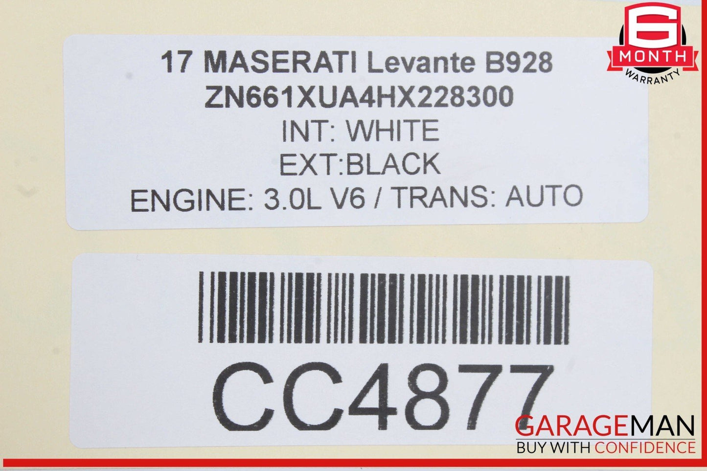 17-20 Maserati Levante M161 Interior Door Panel Rear Right Side OEM