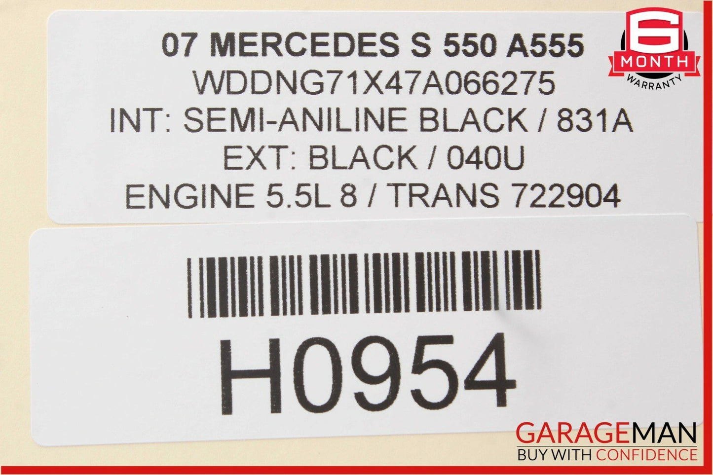07-13 Mercedes W221 S63 AMG Rear Right Exterior Door Handle Keyless Go Black OEM