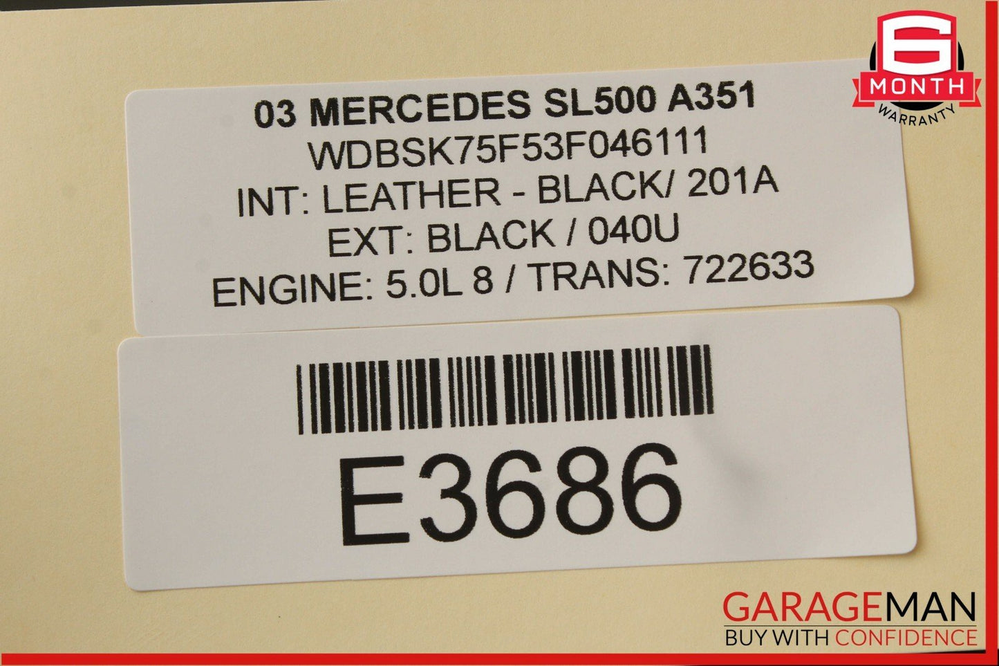03-06 Mercedes R230 SL500 Antenna Amplifier Booster Module OEM