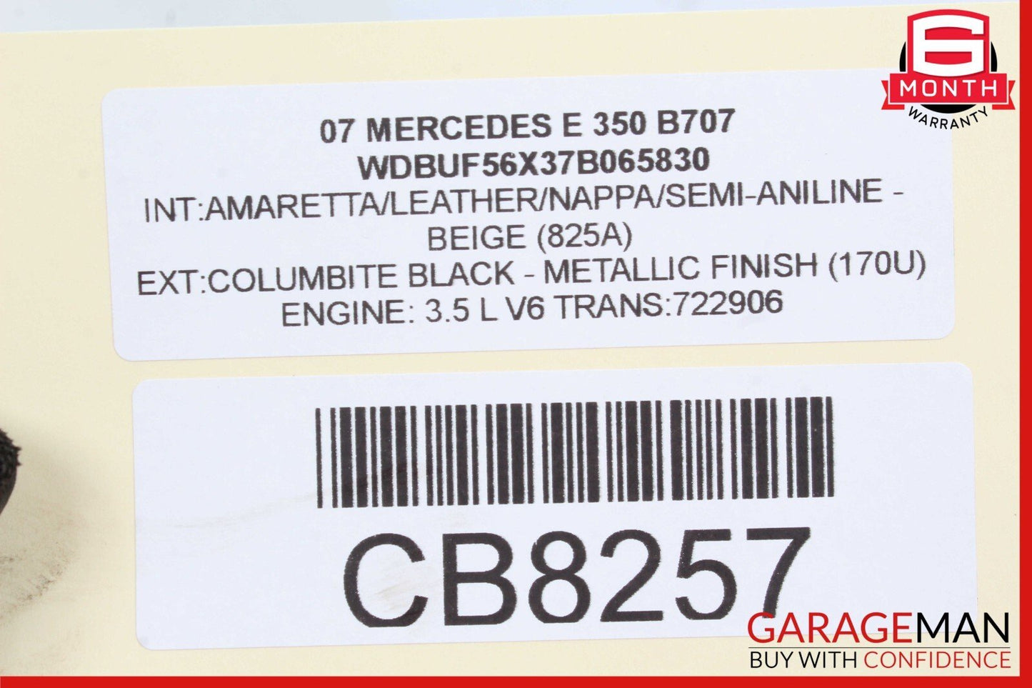 05-12 Mercedes W211 E350 R350 Left Side Engine Camshaft Cam Shaft Exhaust OEM