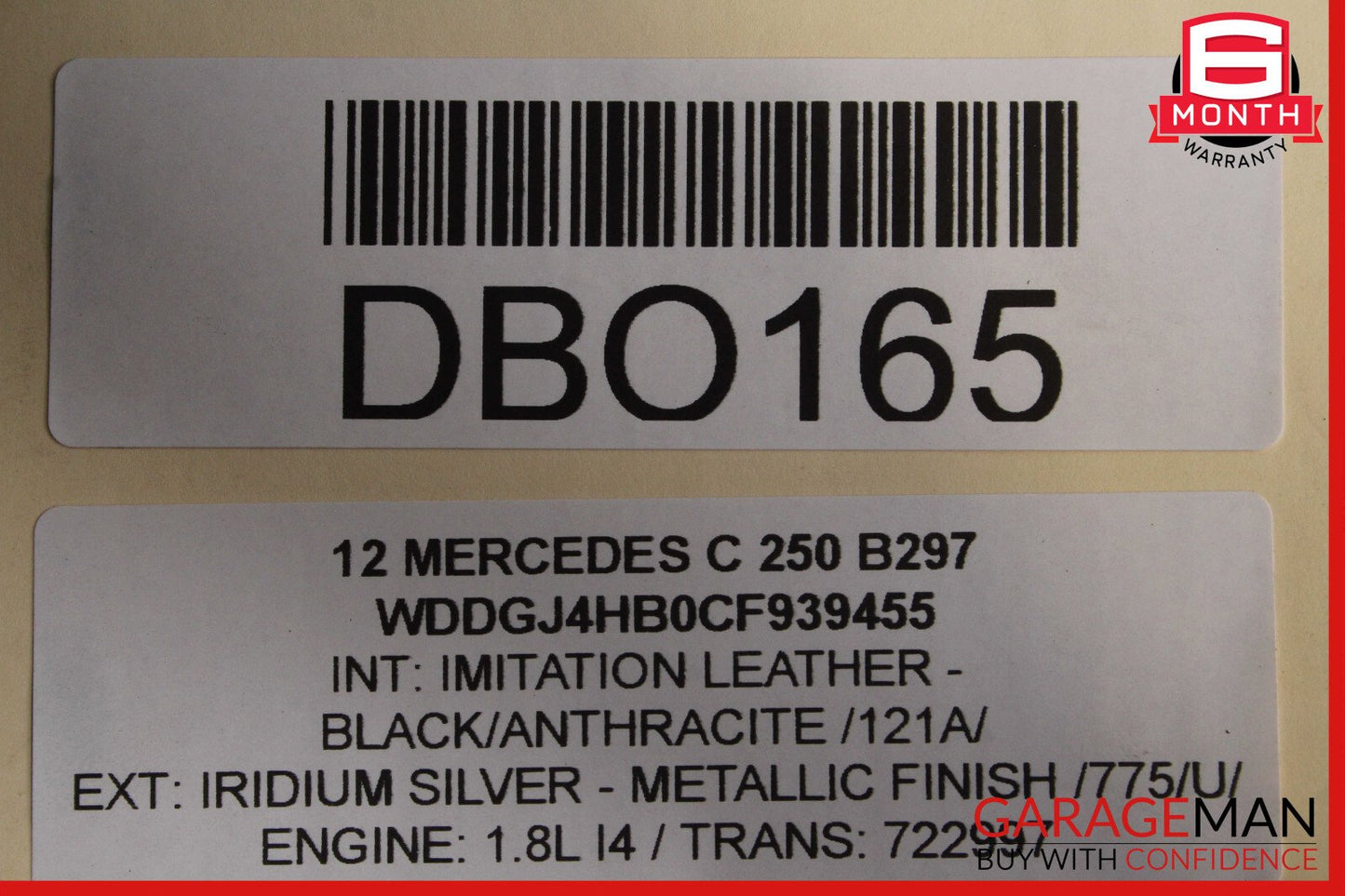 12-14 Mercedes W204 C350 Coupe AMG Sport Left Driver Rocker Panel Side Skirt OEM