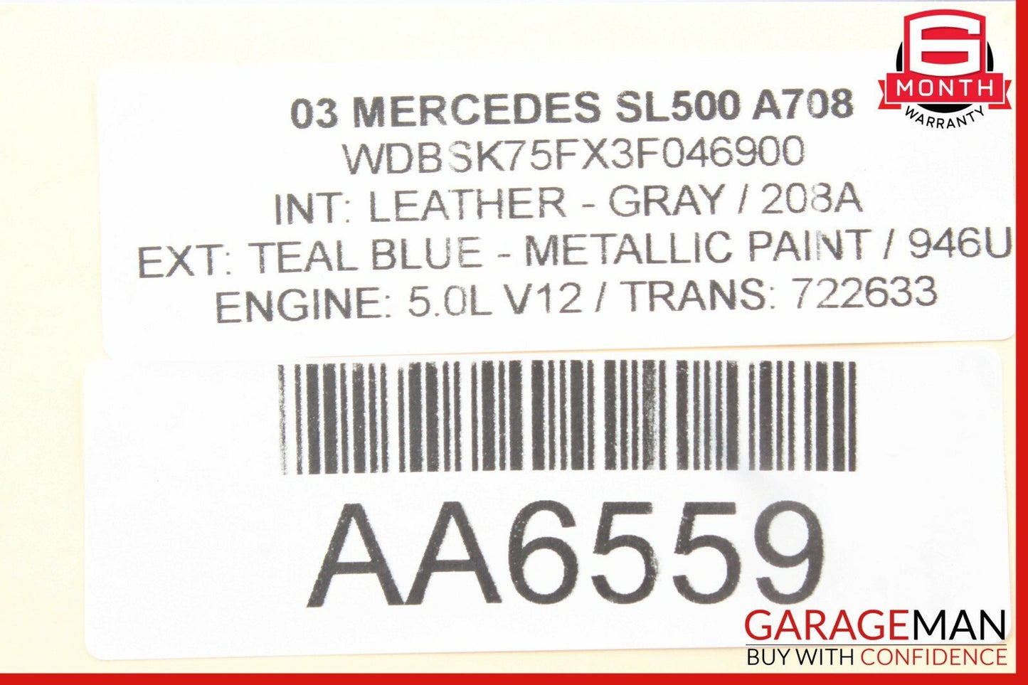 03-11 Mercedes SL500 CLS550 E63 AMG Rear Left Side Upper Suspension Control Arm