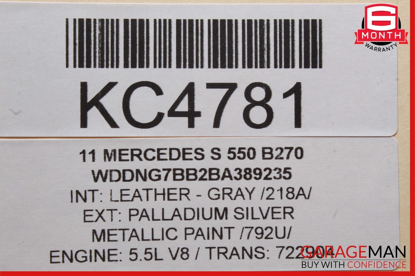 07-14 Mercedes W221 S550 CL600 Trunk Release Remote Open Close Module Unit OEM