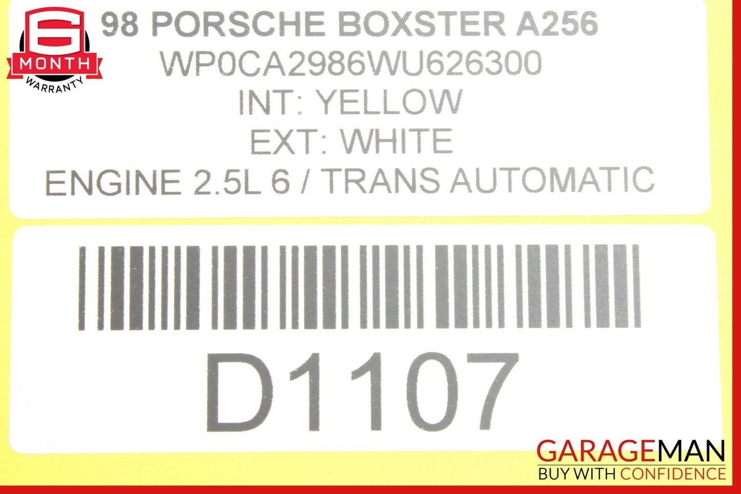 97-99 Porsche Boxster 986 2.5L Fuse Relay Box Electrical Control Module Unit OEM