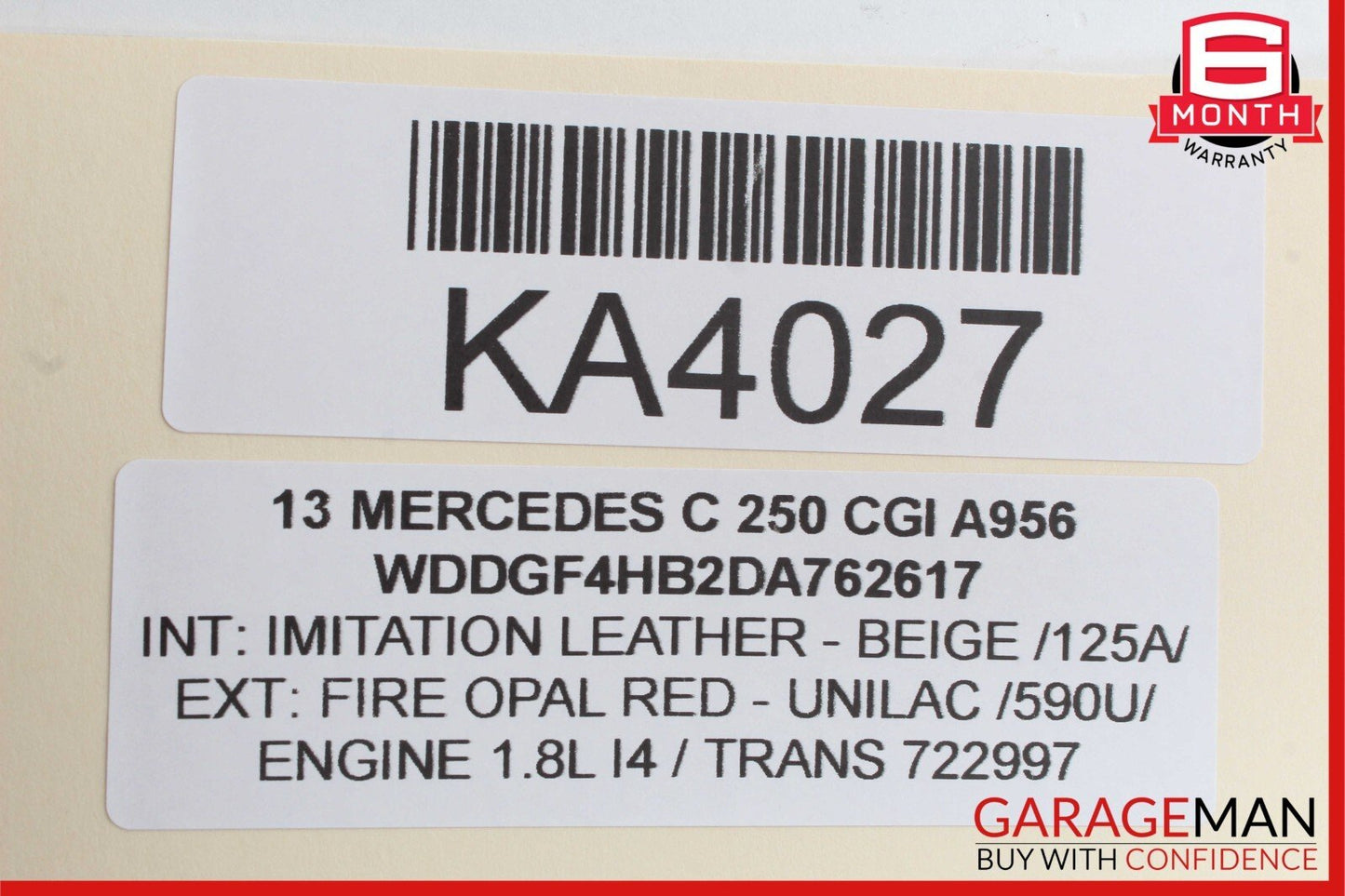 08-18 Mercedes W204 C250 Rear Right Side Door Control Module 2189001501 OEM