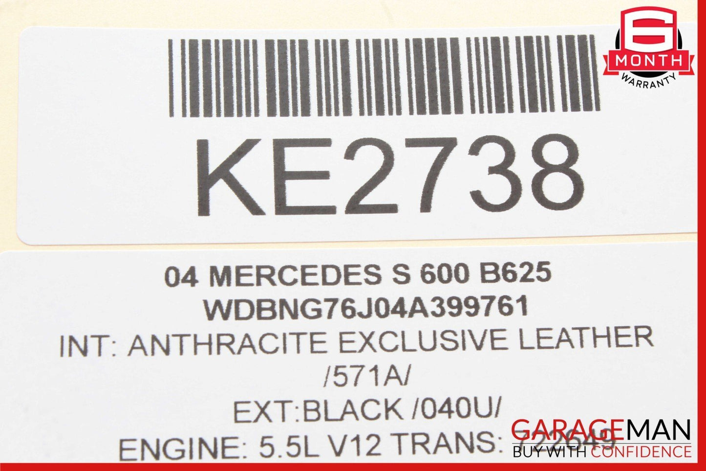 03-06 Mercedes W220 S600 S500 Park Parktronic Parking Control Module Unit OEM
