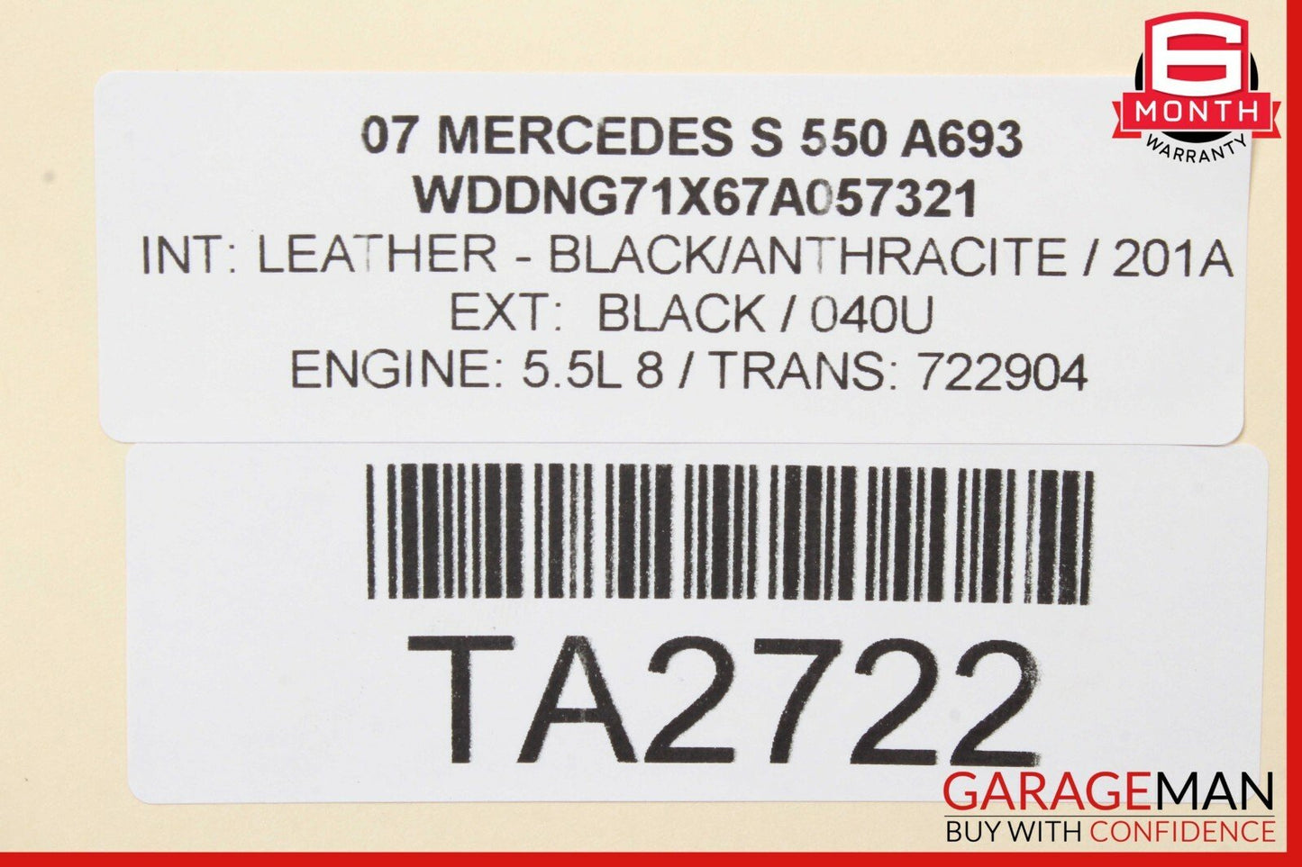 07-09 Mercedes W221 S550 Dash Board Dashboard Center Bezel Trim Cover Panel
