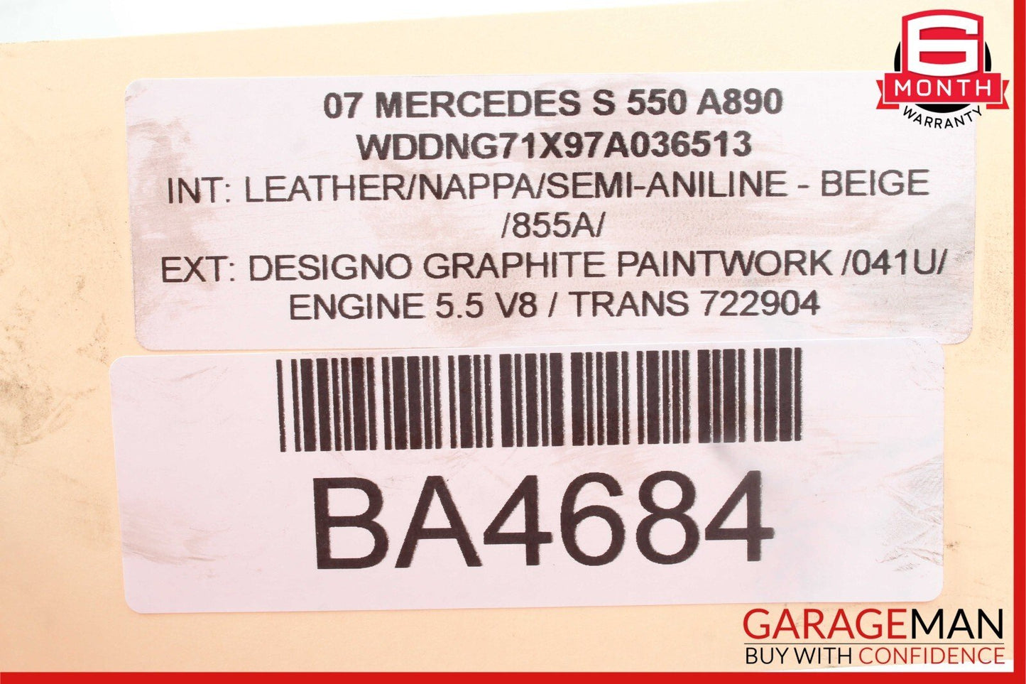 07-09 Mercedes W221 S550 CL550 Front Right & Left Brake Caliper Calipers Set RWD