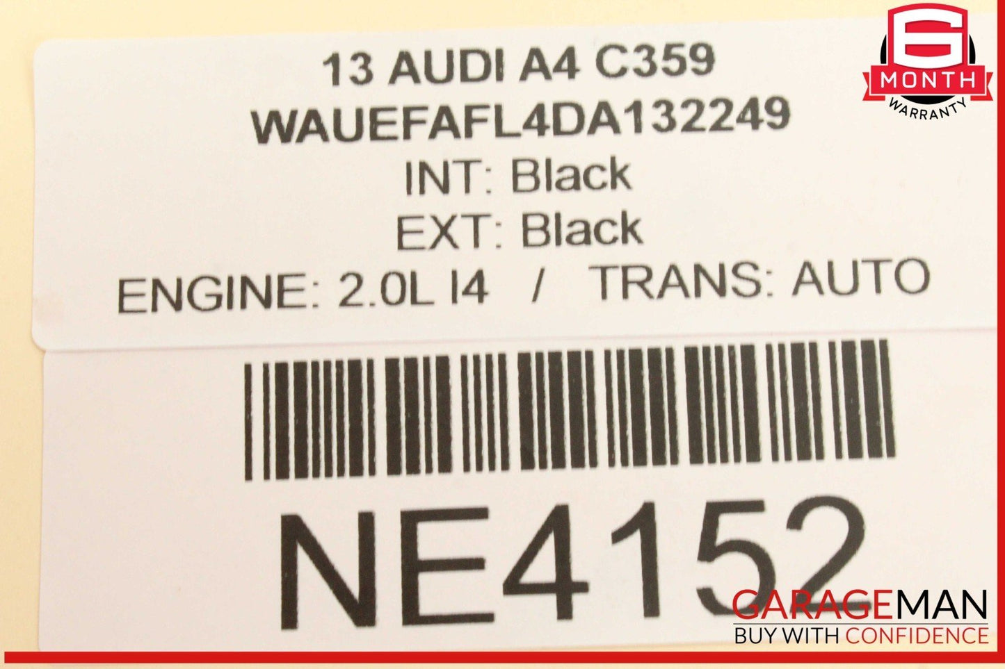 09-16 Audi A4 S4 Windshield Washer Fluid Reservoir Tank 8T0955453B OEM