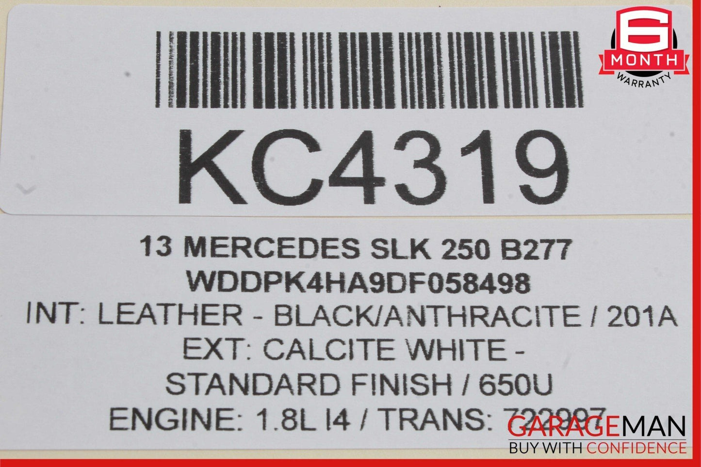 12-20 Mercedes R172 SLK250 SLC300 Roof Convertible Top Module Control OEM