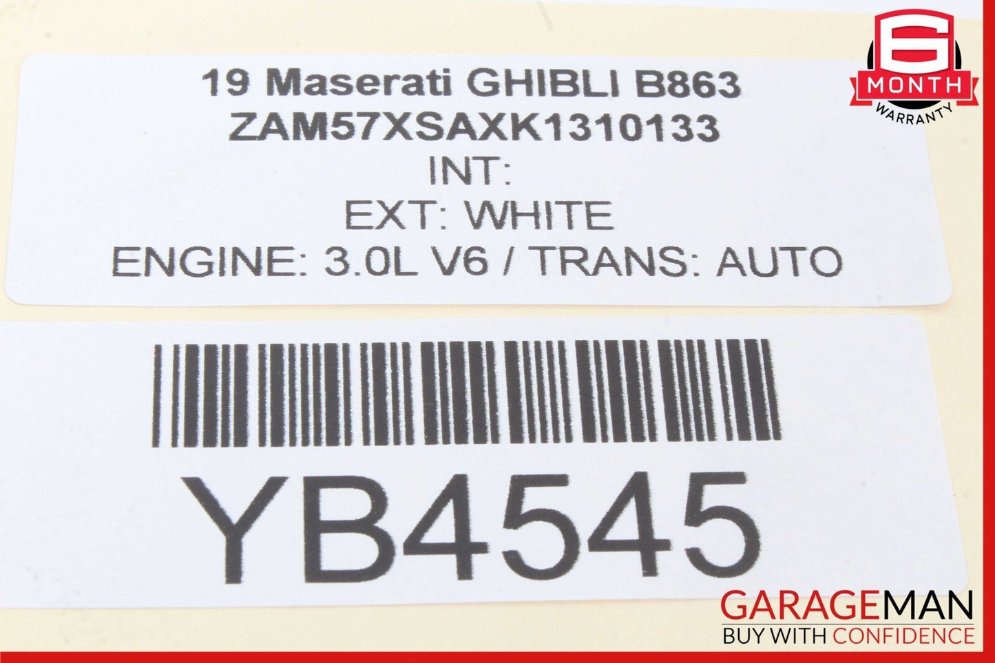 14-17 Maserati Ghibli Rear Right Passenger Side Axle Shaft 10395090