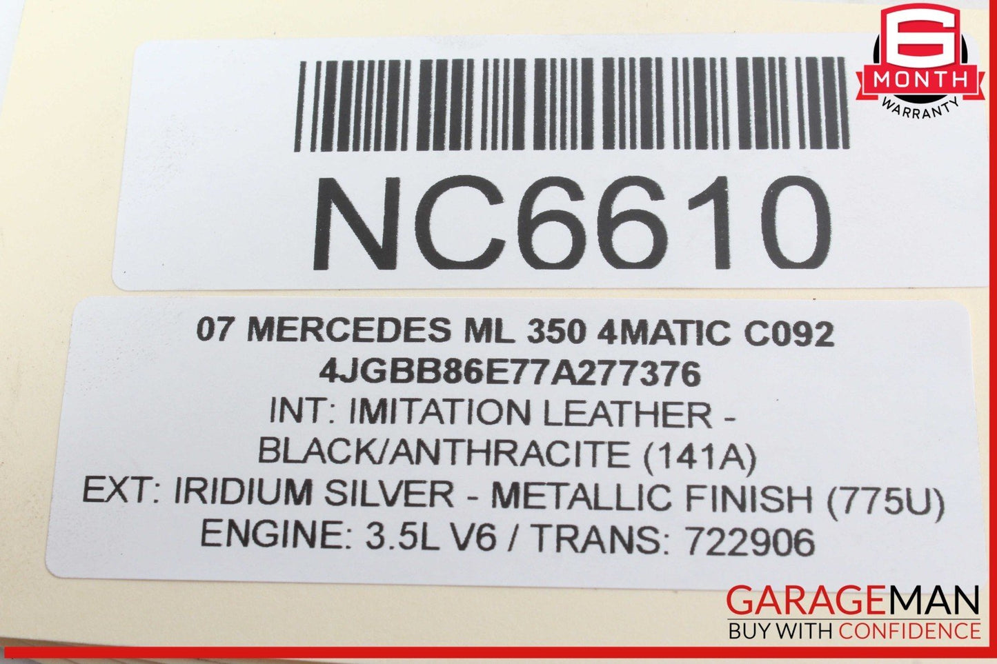 05-13 Mercedes W164 ML350 4MATIC Front Right Engine Timing Chain Cover Plate OEM