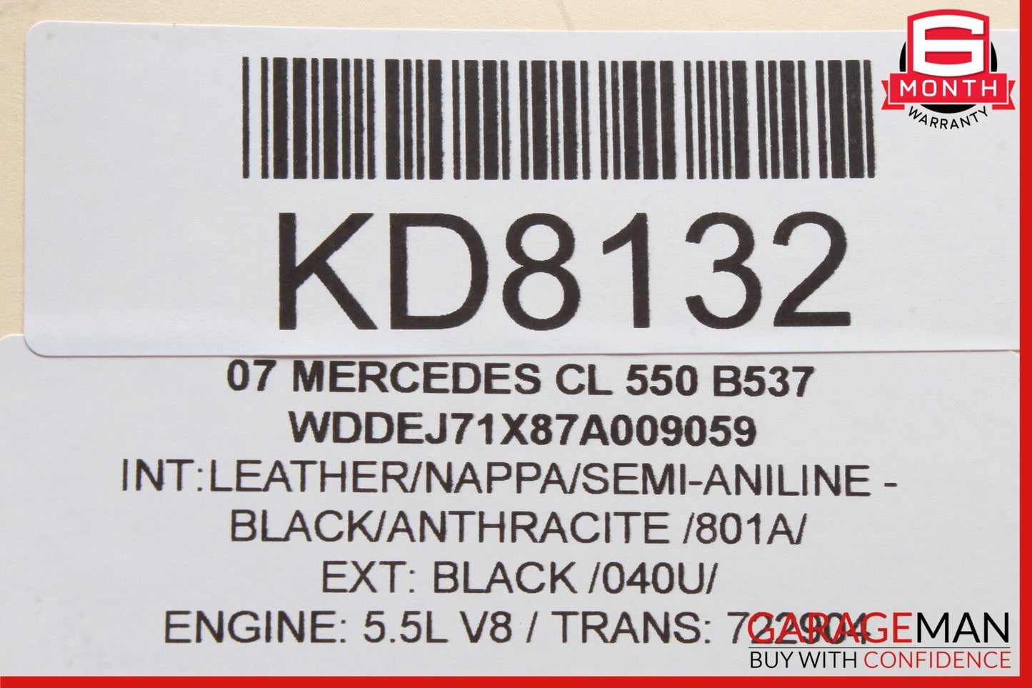 07-14 Mercedes W216 CL550 S63 AMG TPMS Tire Pressure Monitor Module Unit OEM