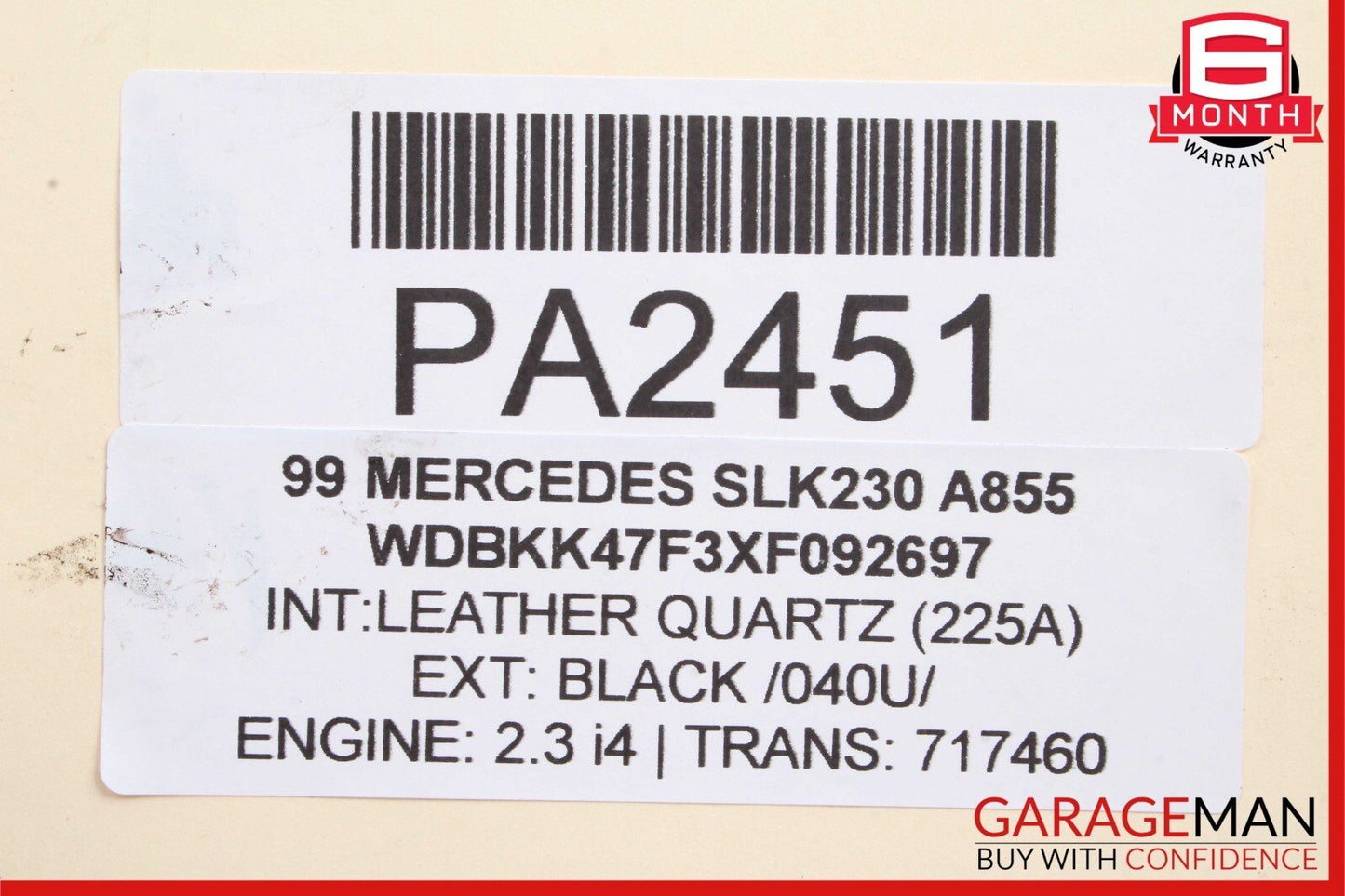 97-04 Mercedes R170 SLK230 Rear Shock Absorber Coil Springs Set of 2 Pc OEM
