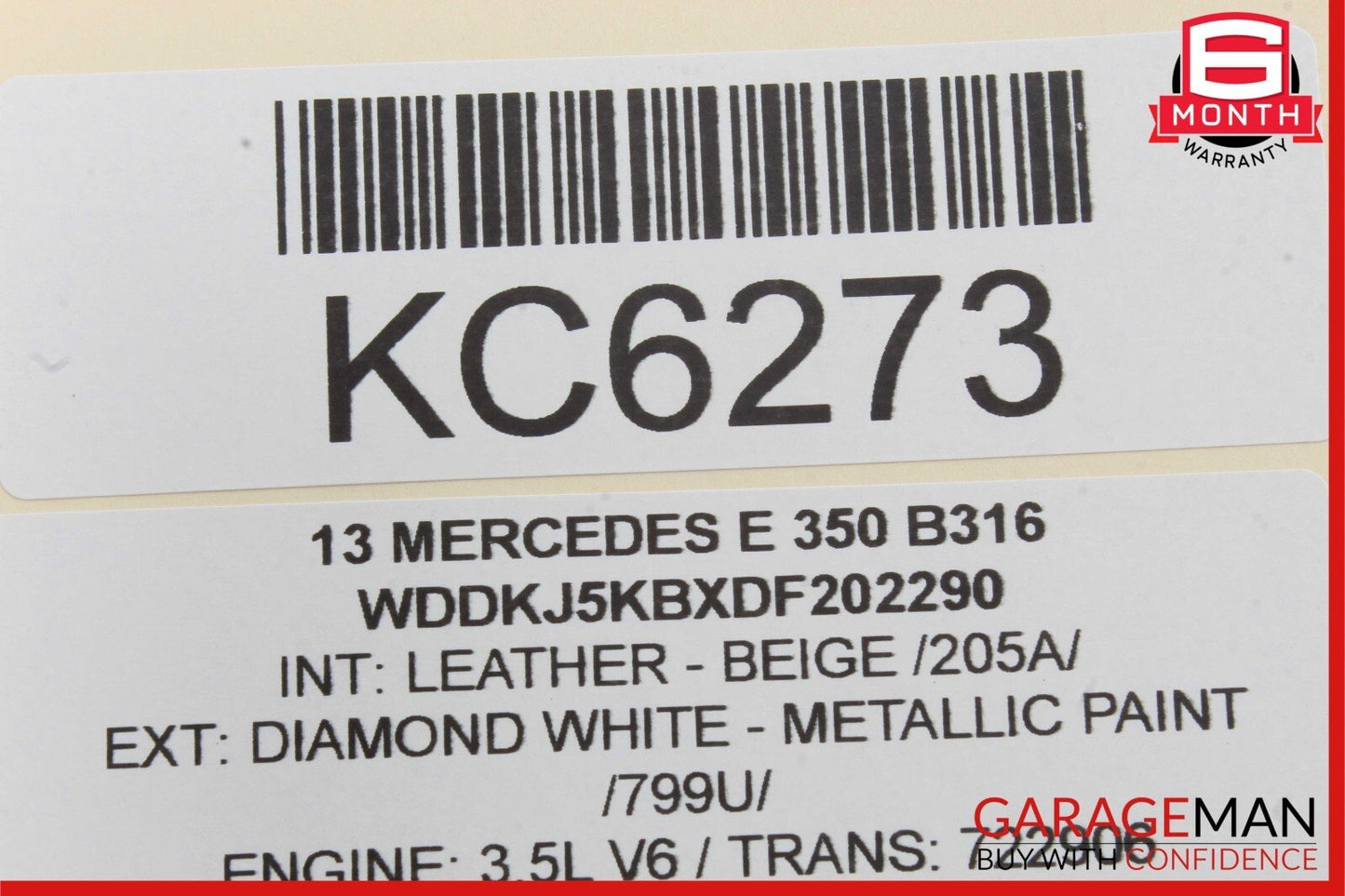 08-17 Mercedes W212 E350 Trunk Lid Latch Lock Actuator w/ Cylinder Lock Latch