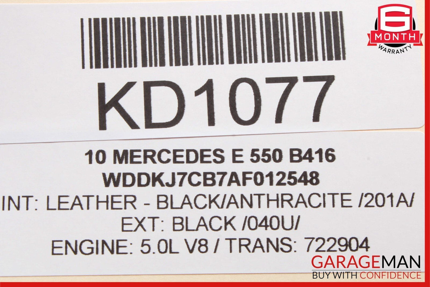 10-13 Mercedes W207 E350 E550 Coupe Right Side Exterior Door Handle Assy Black