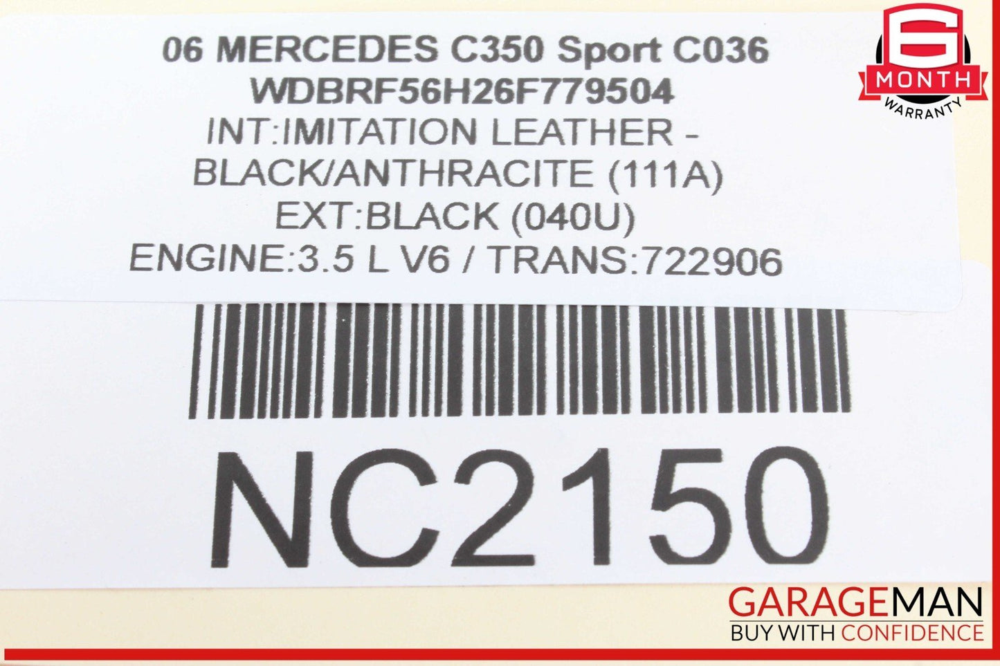 01-07 Mercedes W203 C350 Sport CLK500 Anti Theft Alarm Module 2118209126 OEM