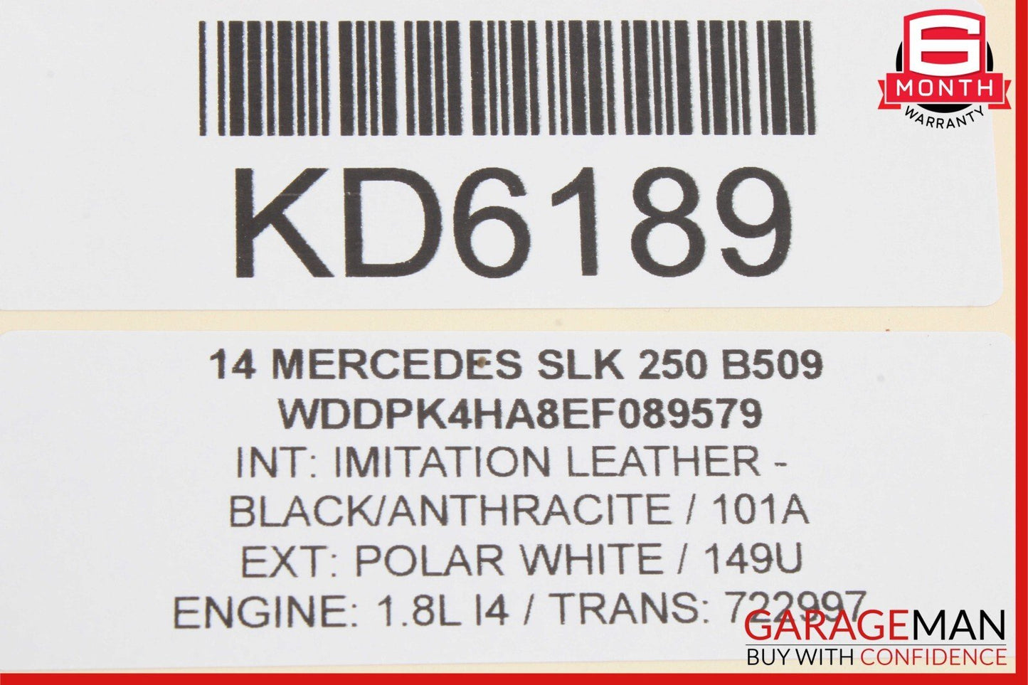 08-20 Mercedes R172 SLK250 C250 C350 Front Left Side Door Lock Latch Actuator
