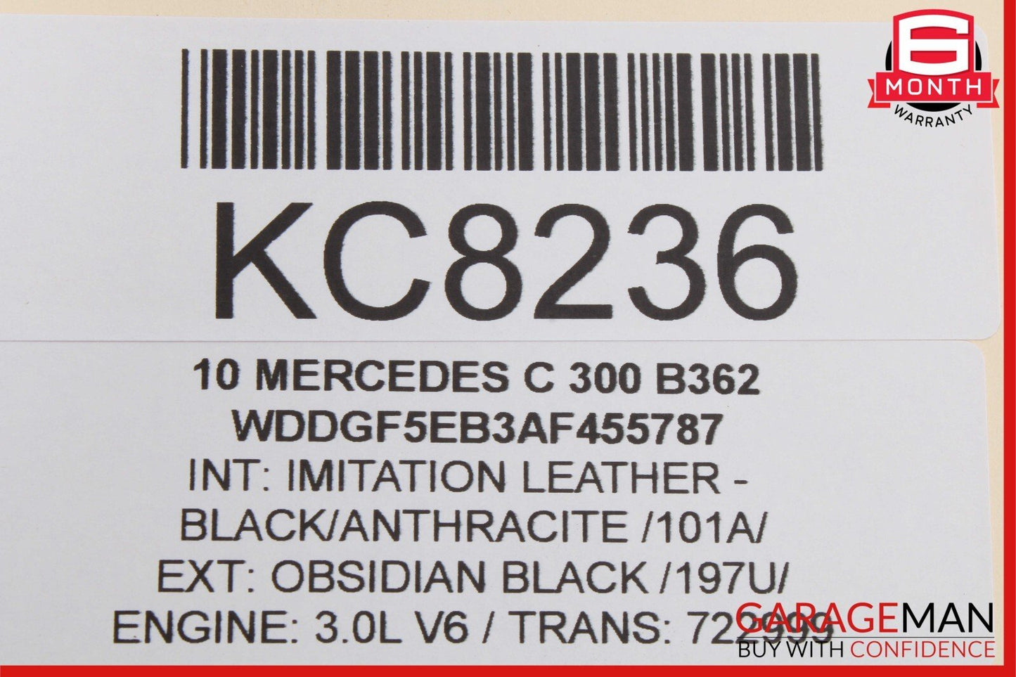 08-11 Mercedes W204 C300 Trunk Lid Latch Lock Actuator OEM