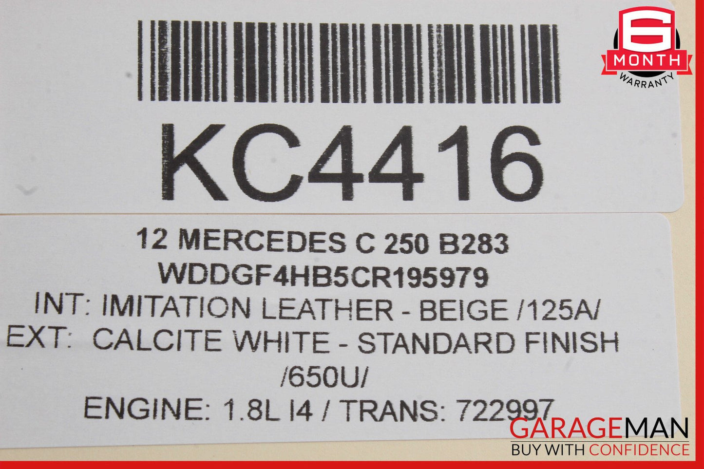 08-14 Mercedes W204 C250 C350 Rear Left Door Lock Latch Actuator OEM