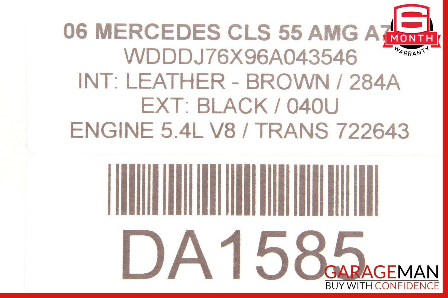 06-11 Mercedes W219 CLS550 CLS55 Rear Right Door Control Module 2198200326 OEM