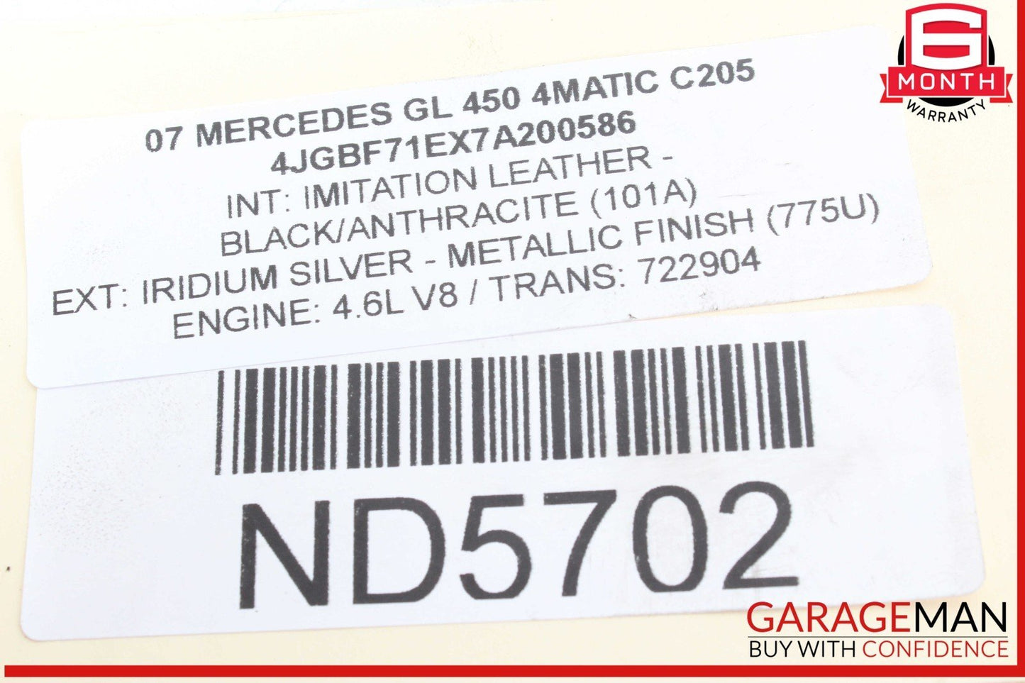 06-12 Mercedes X164 GL450 4MATIC Front Right Side Driveshaft CV Axle Shaft OEM