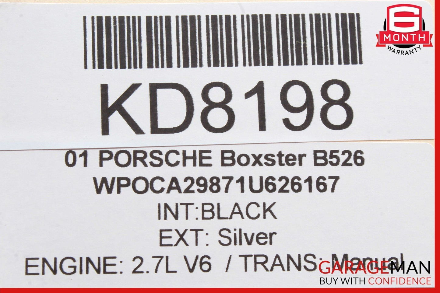 97-04 Porsche Boxster 986 Rear Right / Left Suspension Lower Control Arm