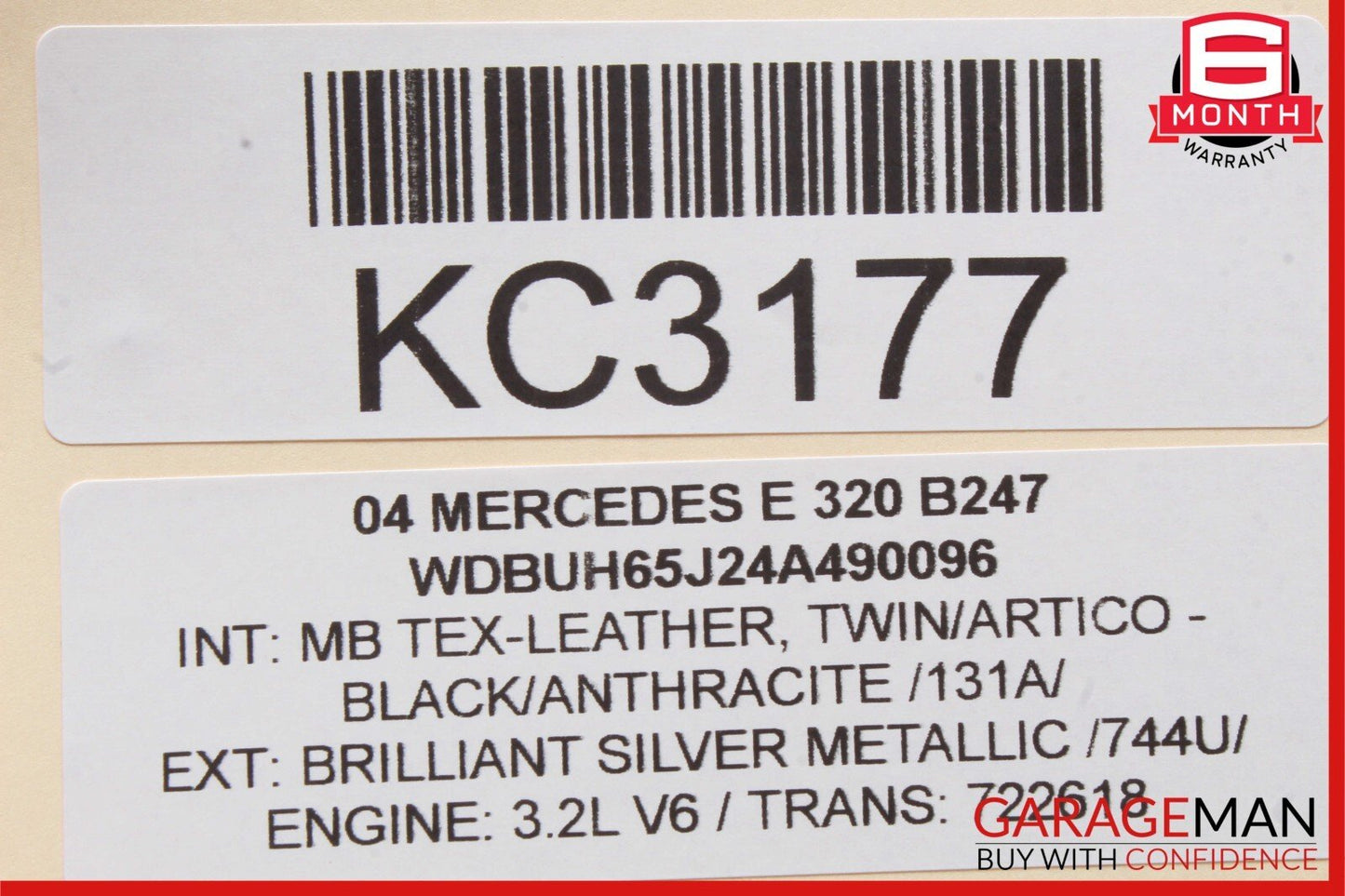 03-09 MERCEDES W211 E320 REAR LEFT DRIVER SIDE EXTERIOR DOOR HANDLE OEM