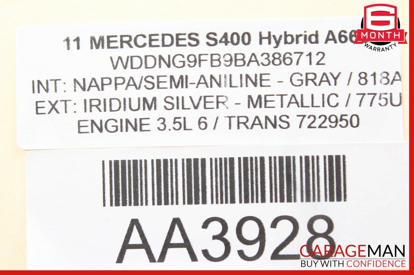10-13 Mercedes W221 S400 Hybrid EVAP Fuel Evaporator Box Charcoal Canister OEM