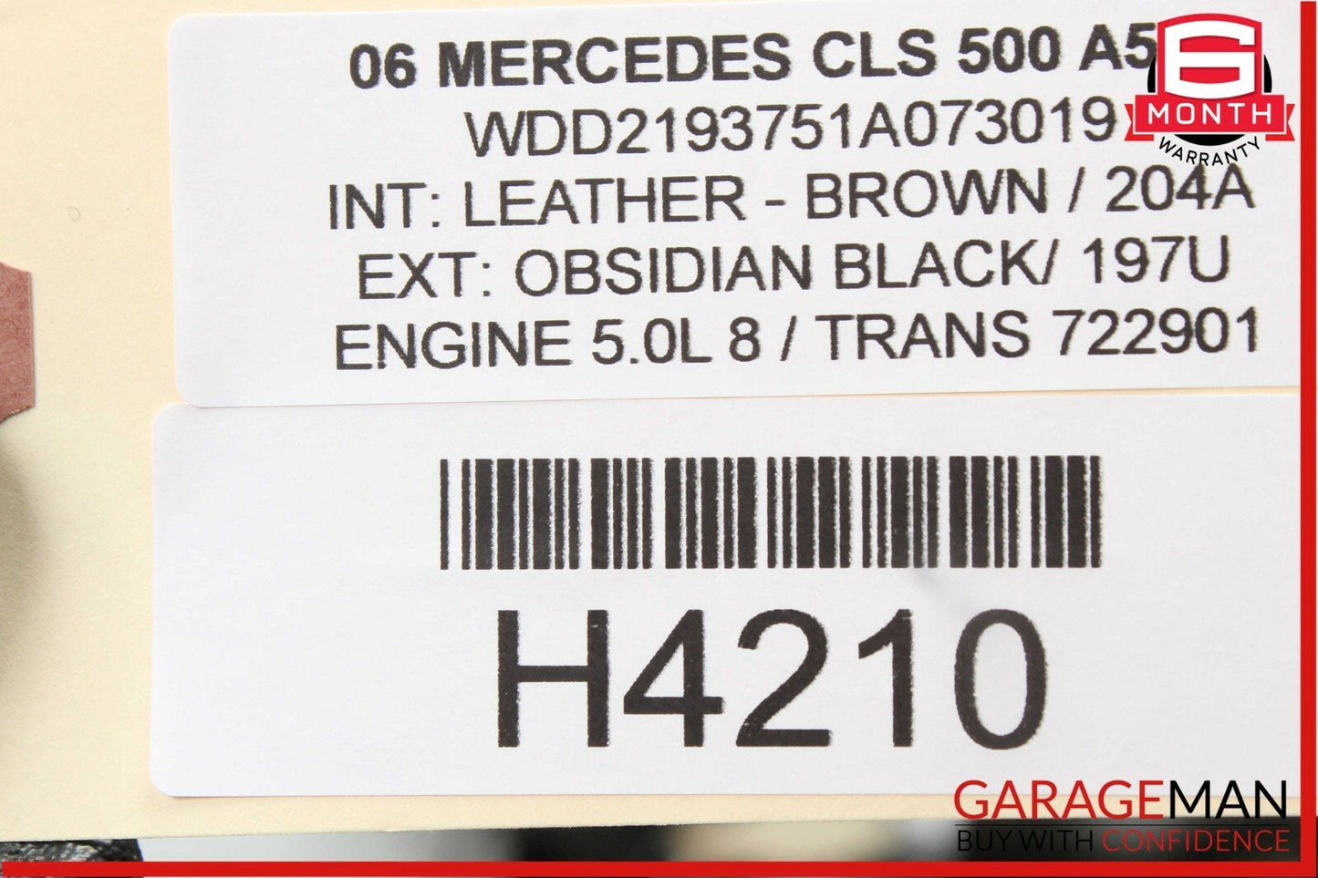 06-11 Mercedes W219 CLS500 Front Right Side Door Controller Module Unit