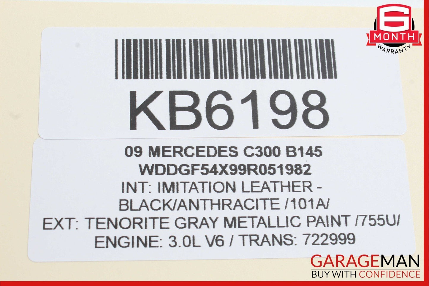 08-11 Mercedes W204 C300 C350 Rear Left Driver Side Exterior Door Handle OEM