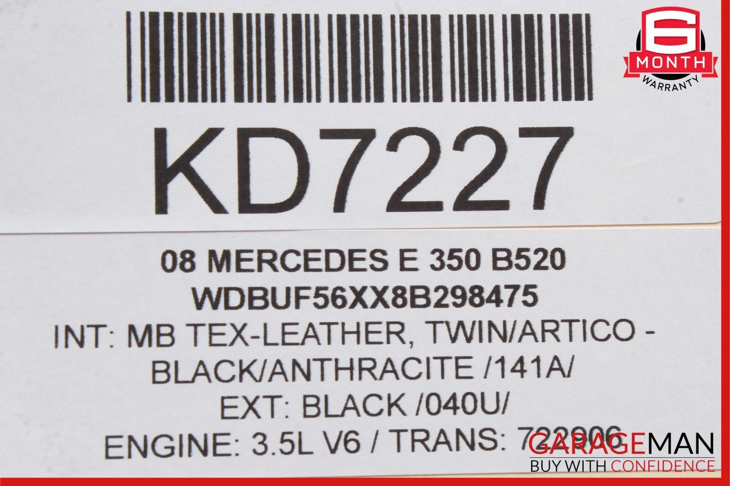 03-09 Mercedes W211 E320 E500 E550 Front Right Side Door Control Module Unit