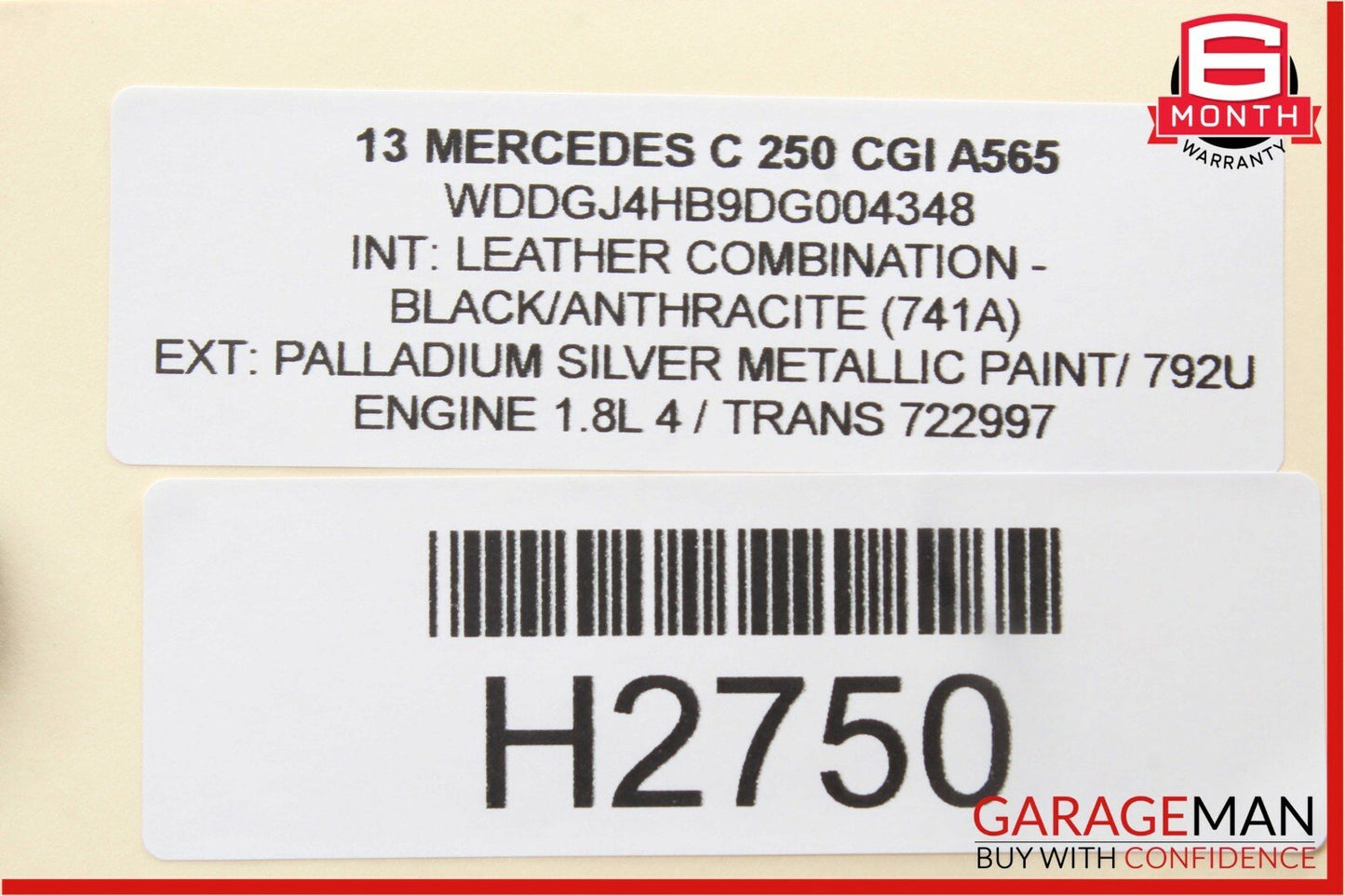 08-15 Mercedes W204 C250 C63 AMG Rear Left Driver Side Lower Control Arm OEM