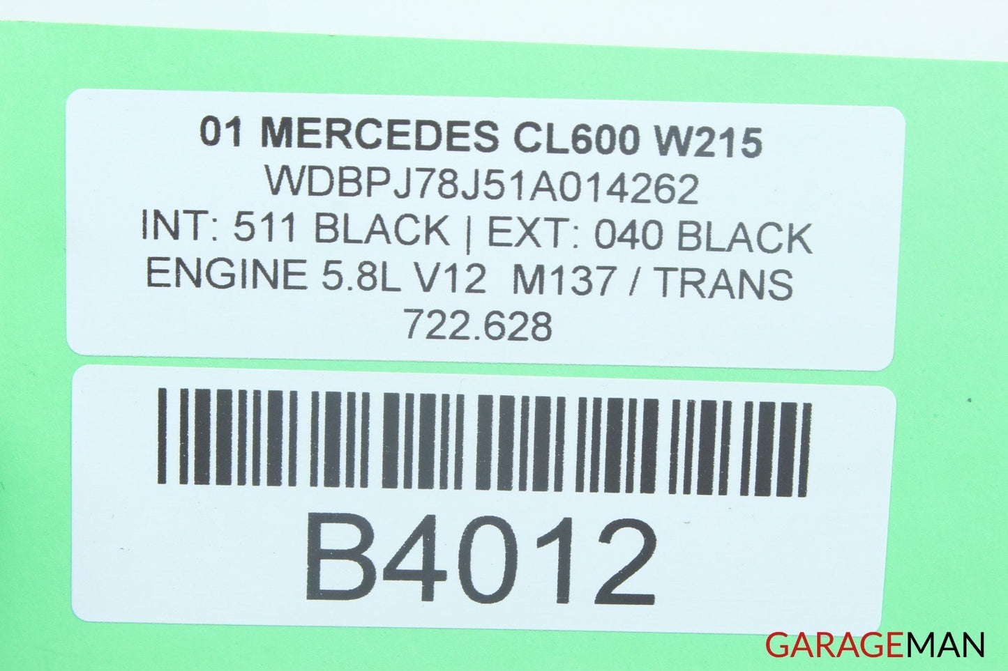 00-06 Mercedes W215 CL600 Front Left Driver Side Window Glass Switch Wood