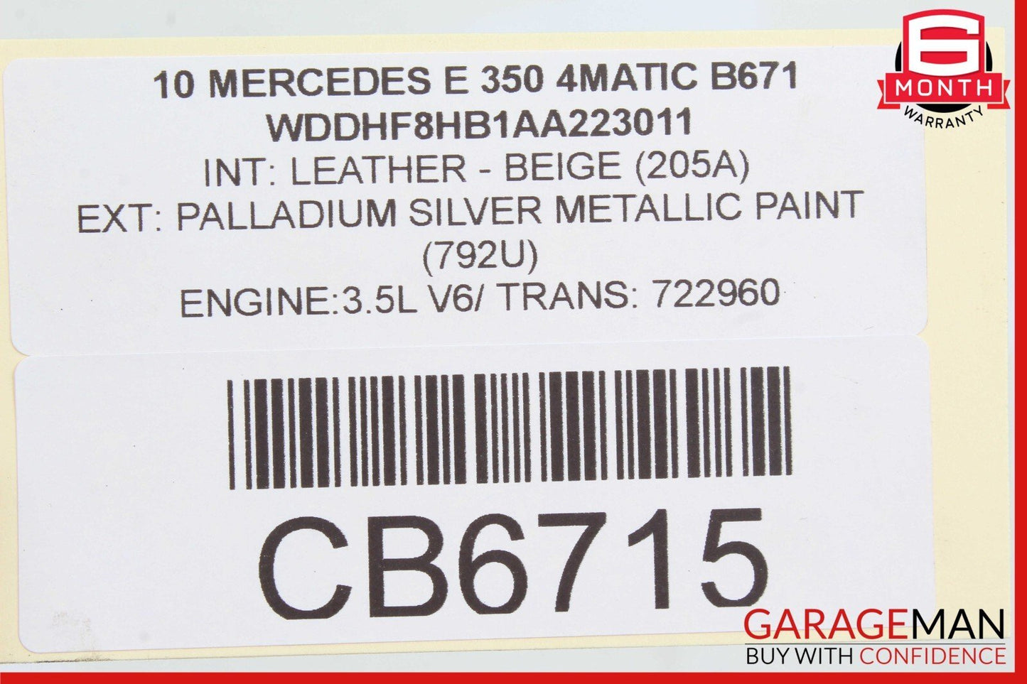 03-11 Mercedes W221 S550 SLK350 E350 Bosch Engine Starter Motor Unit 1986S00678