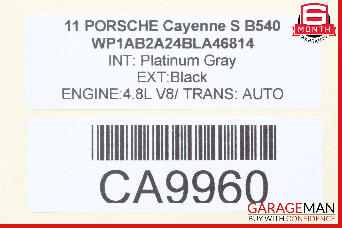 11-17 Porsche Cayenne 958 Rear Right / Left Side Upper Rearward Control Arm