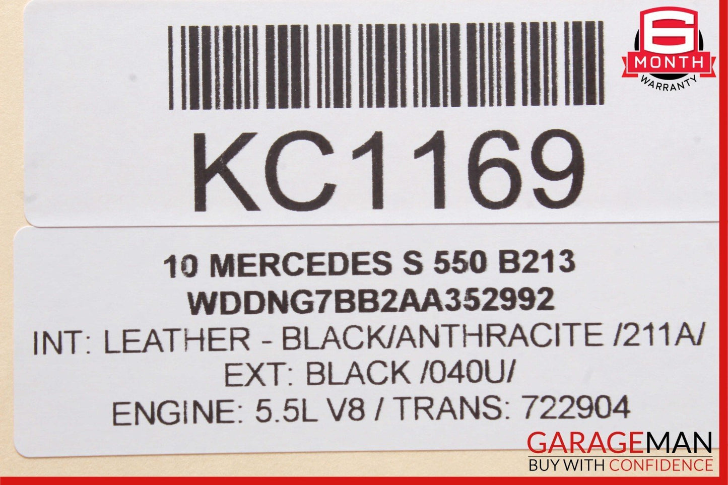 07-13 Mercedes W221 S550 S350 Front Left Door Control Module 2219007301 OEM
