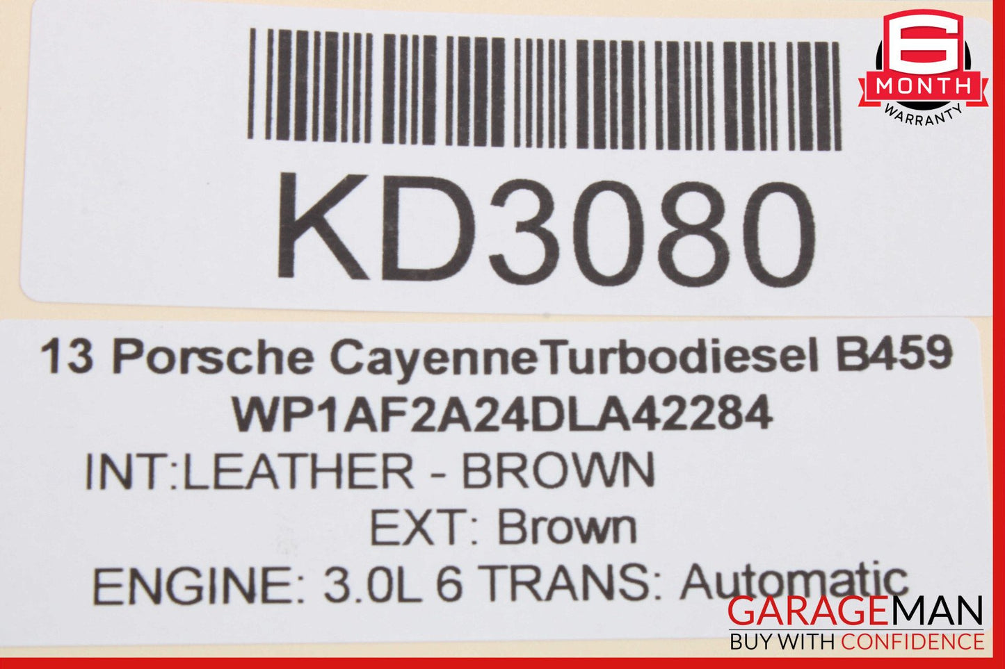 11-18 Porsche Cayenne 958 Front Right Spindle Knuckle Hub Bearing OEM