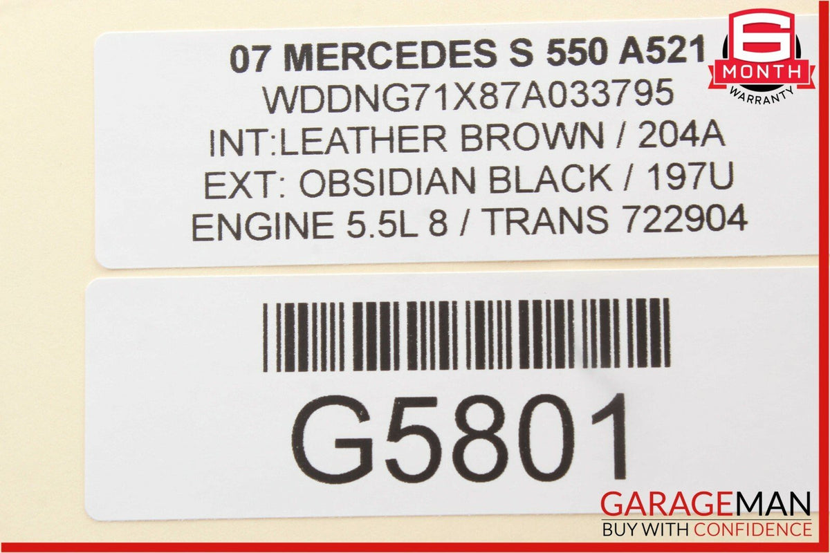 07-13 Mercedes CL550 S550 Rear Trunk Lid Lock Unlock Release Switch Handle OEM
