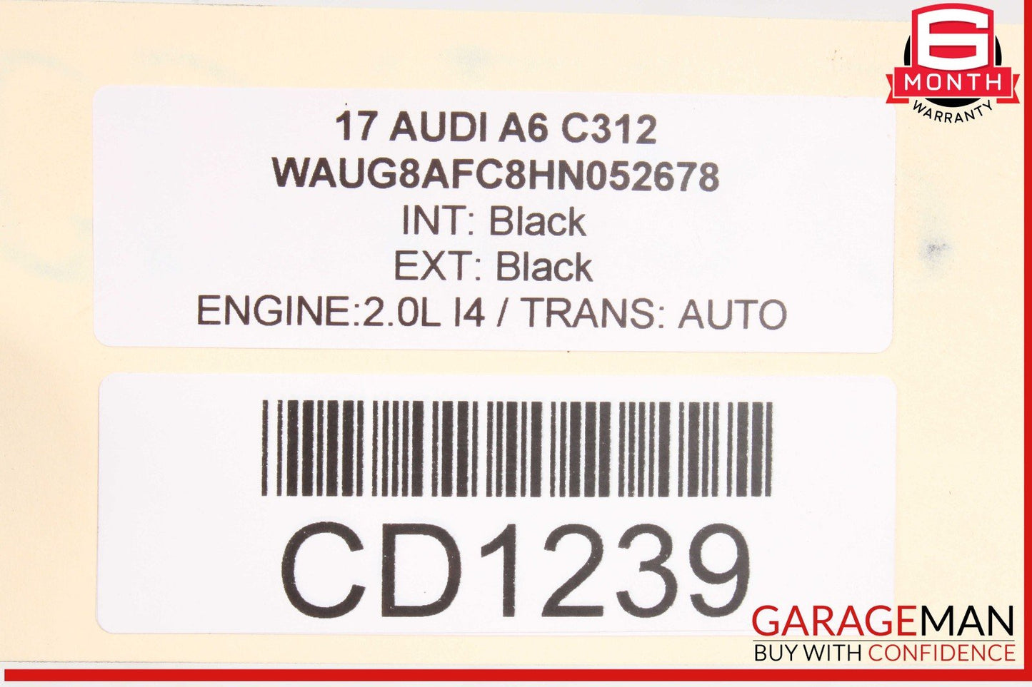12-18 Audi A6 A7 Quattro Rear Bumper Reinforcement Impact Crash Bar Beam OEM