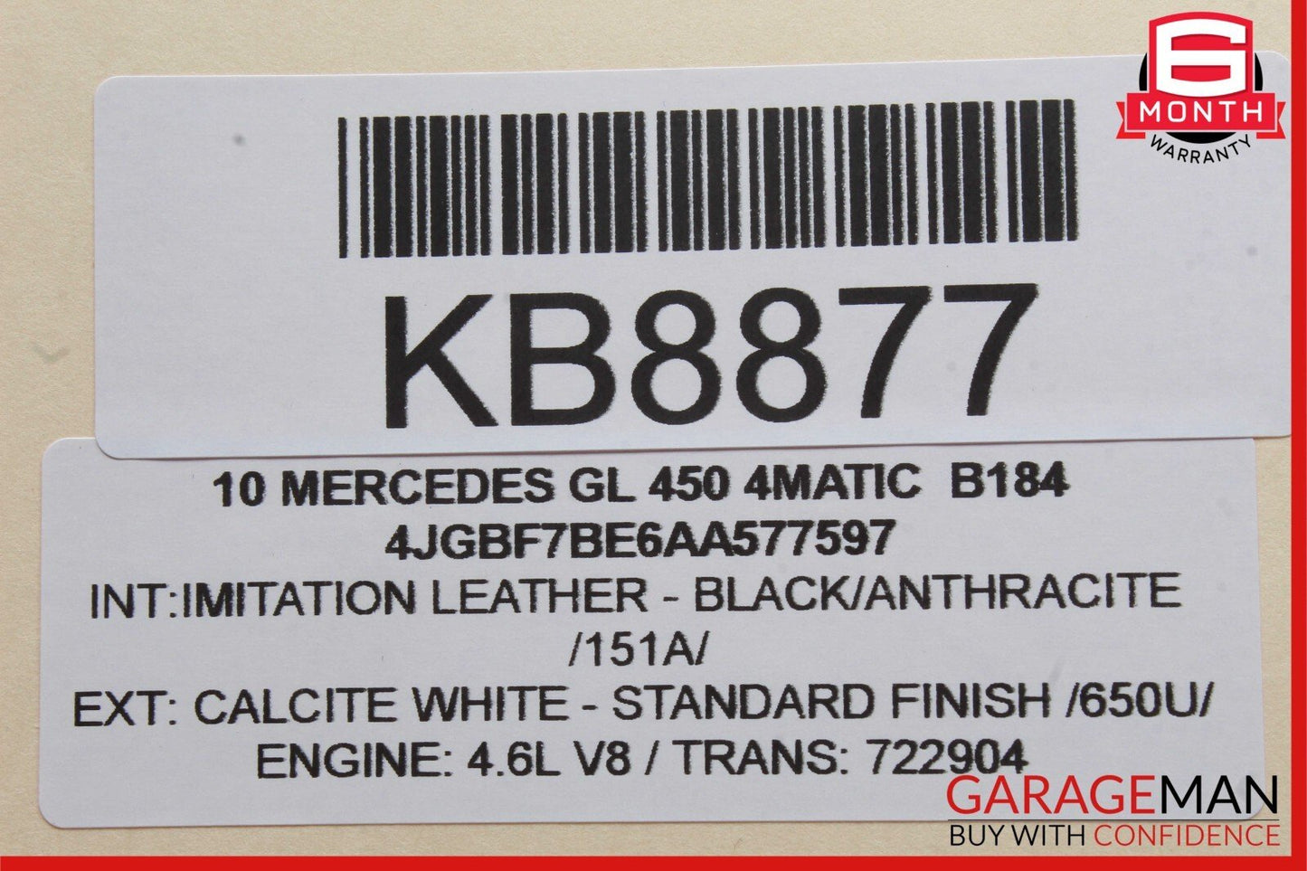 06-13 Mercedes X164 GL450 ML550 Front Right Exterior Door Handle Keyless Go OEM