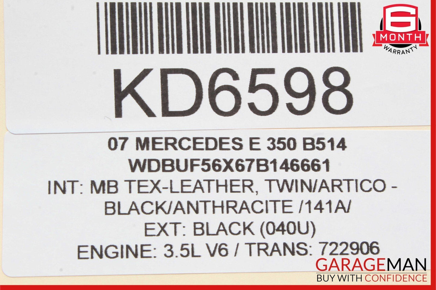 03-09 Mercedes W211 E350 E550 E500 Rear Left Side Window Regulator Motor Unit