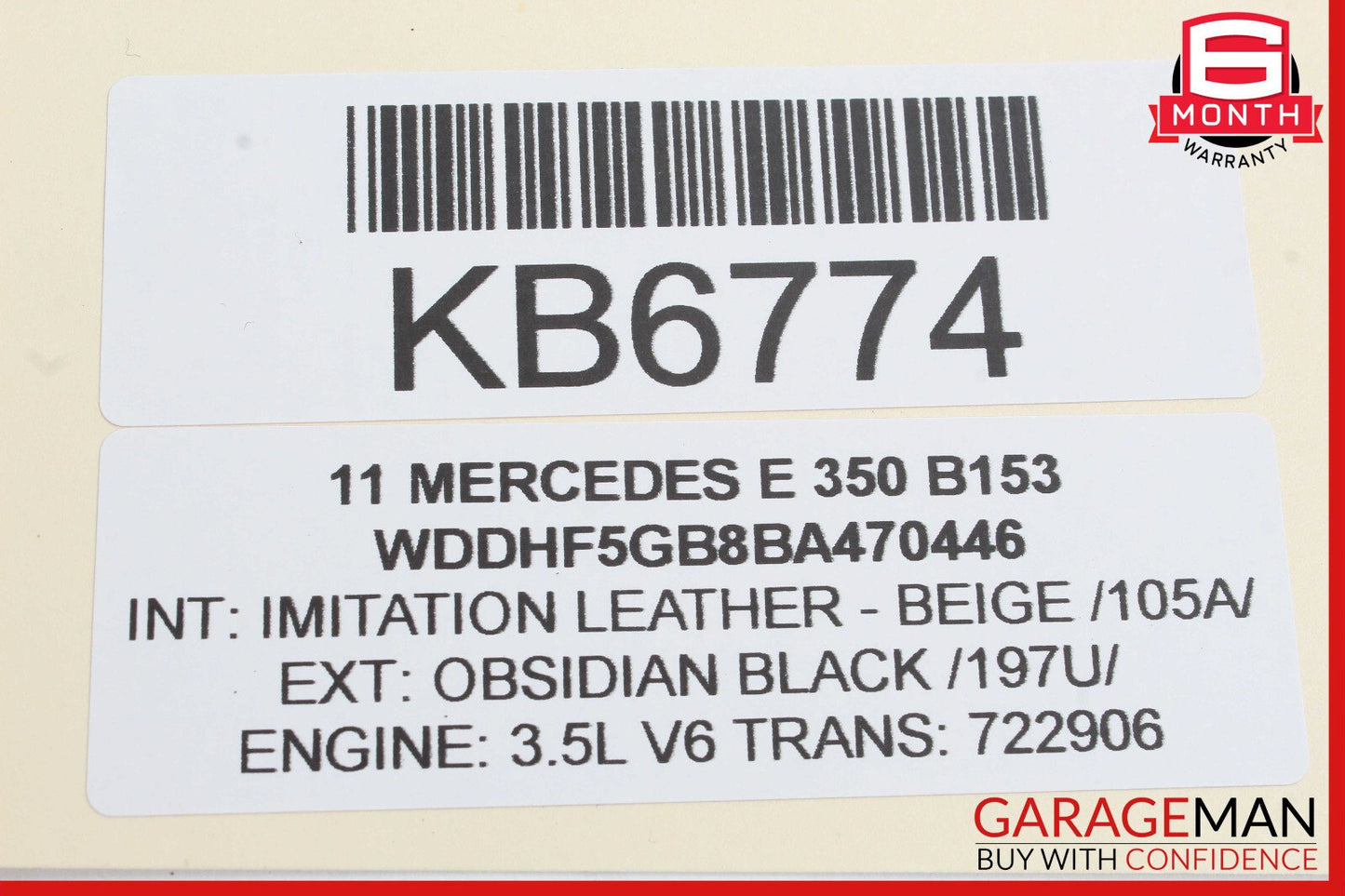 10-13 Mercedes W212 E350 E550 Sedan Inner Tail Light Lamp Rear Right Side OEM